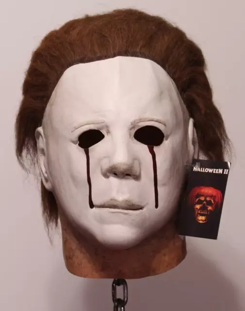 Halloween 2 Michael Myers Deluxe Blood Tears Mask 1981 Trick or Treat studios