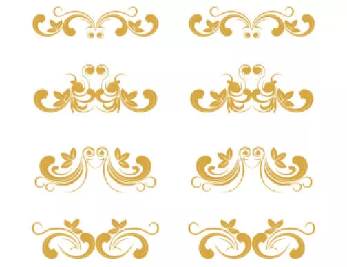 Victorian-Like Image Swirls Scrolls Floral Flower Waterslide Decal U PICK MIS624