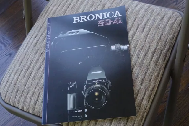 New Bronica brochure for SQAI 6x6 medium format Camera + finder + Lenses