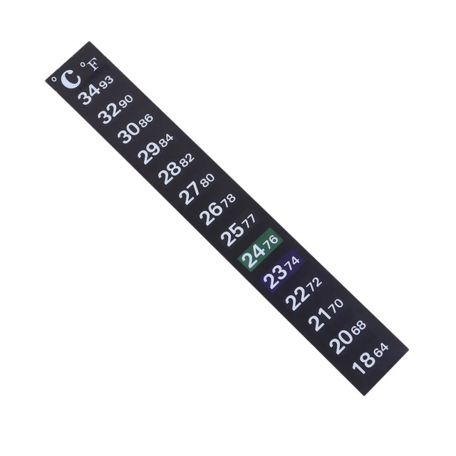 Fish Tank Temperature Gauge Digital Thermometer Strip Stick On Thermometer Strip