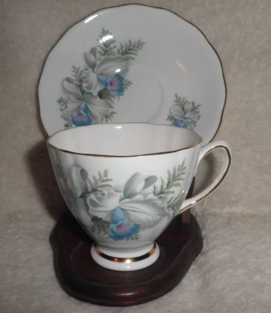 Vintage Colclough Bone China Footed Tea Cup and Saucer Made in England