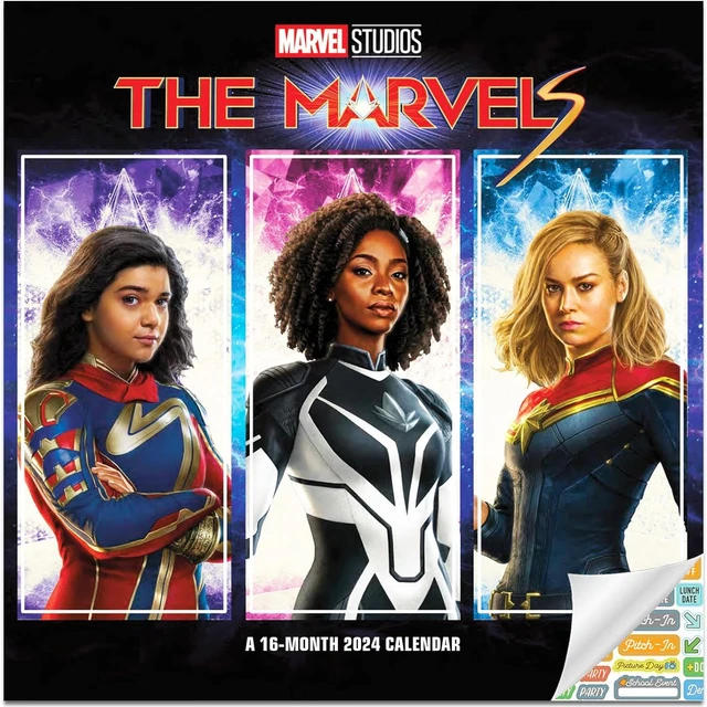 CAPTAIN MARVEL CALENDAR 2024 Deluxe 2024 Wall 34.69 PicClick