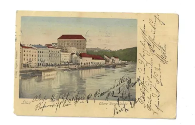 Nr.52106 Ak  Linz a.d. Donau Obere Donaulände um 1900  O.Ö.