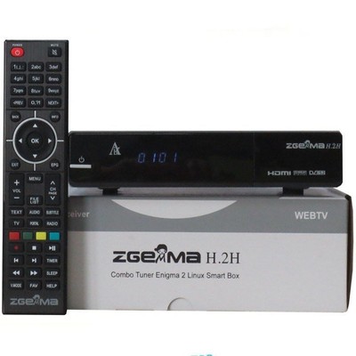 Zgemma ZGEMMA H2H Ricevitore combo HD DVB-S2 Linux Dual Core Hybrid DVB-T2 usato 