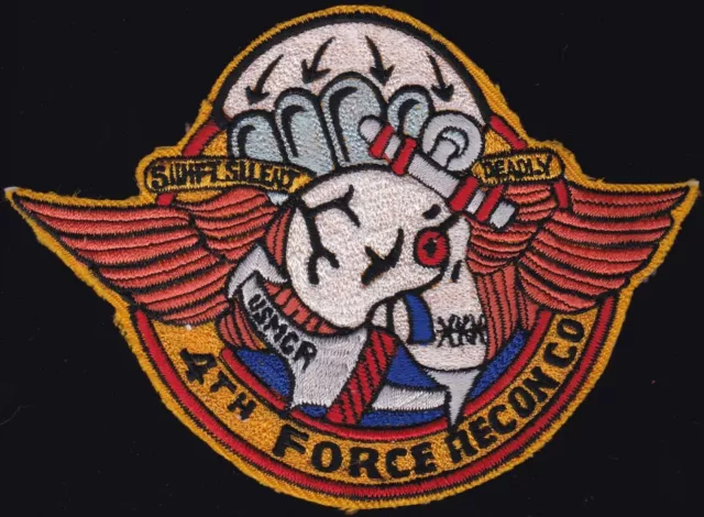 USMC 4th Force Recon Reconnaissance Company USMCR Vietnam Patch S-23