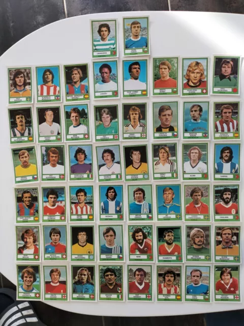 Panini EURO FOOTBALL 78 - Lot de 50 Vignettes -  Original - Collection