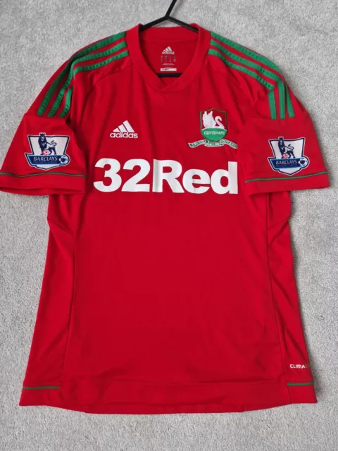 Original Adidas Swansea City 2012/2013 Away Centenary Shirt Size Small