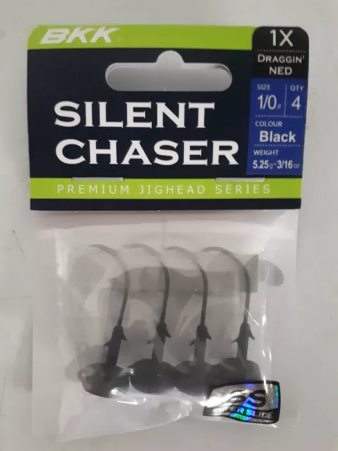 Tête plombée noir BKK Silent Chaser Draggin’Ned taille N°1/0 5.25g