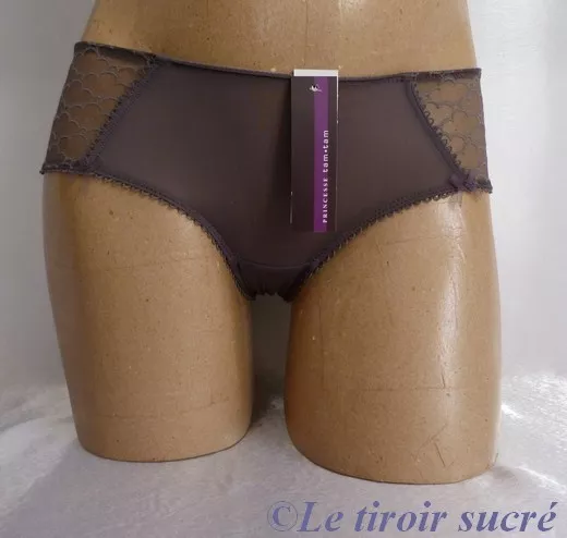 PRINCESSE TAM TAM shorty boxer FR 36 EUR 34 gris falaise neuf avec étiquettes