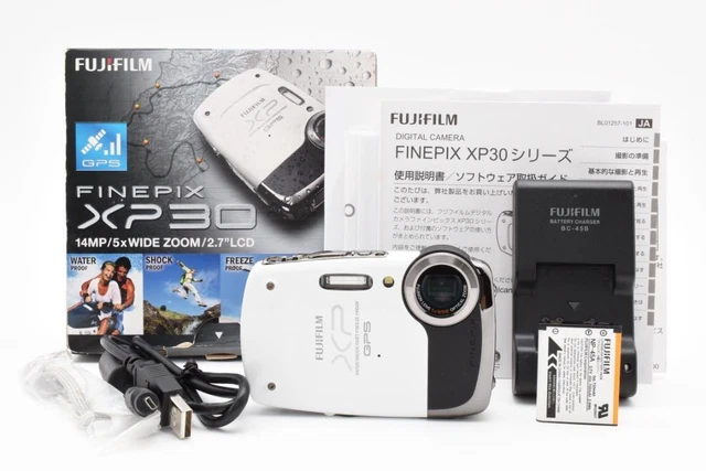 【美品】FINEPIX XP30 14MP 防水デジタルカメラ ホワイト Amazon | FUJIFILM デジタルカメラ FinePix XP30 ホワイト FX