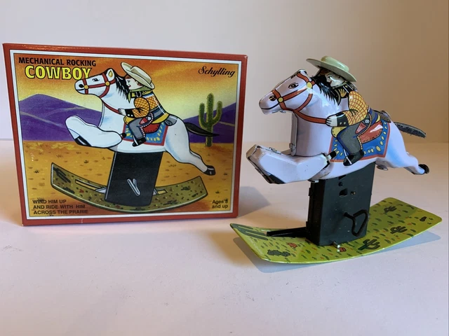 POUR PIÈCES ANCIEN Jouet Cheval de Course Moteur Clé & Cow Boy Rodéo Alps Japan EUR 7,95 - FR