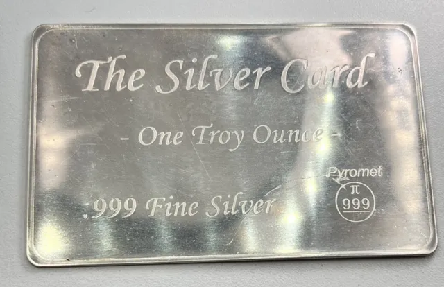 The Silver Card 1oz .999 Fine Silver Coin Bar | a3322