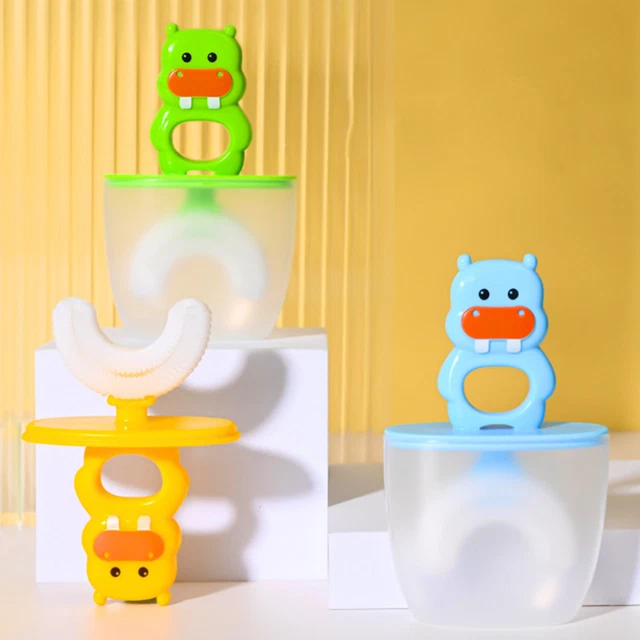 Children Toothbrush Portable 360 Degrees Cleaning Baby Manual Teeth Training