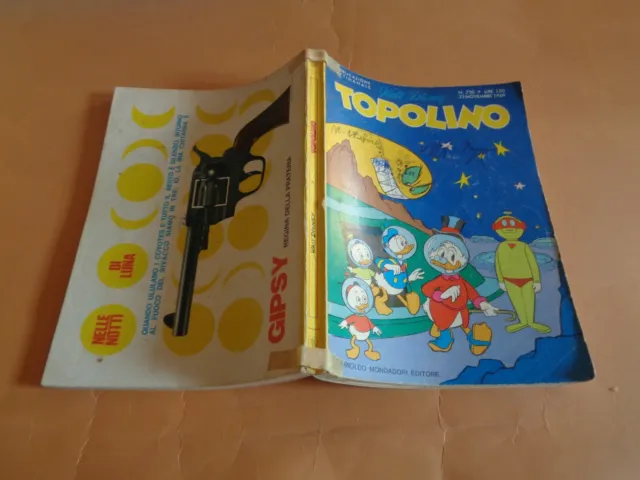 Topolino N° 730 1969 Ed.mondadori/Disney Discreto Bollino+Cedola