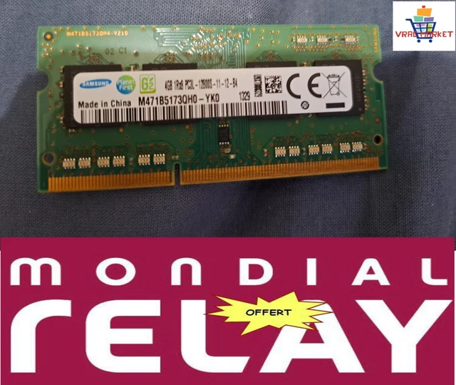 Barrette Mémoire 4Go RAM DDR3 Samsung M471B5173QH0-YK0 SO-DIMM PC3L-12800S