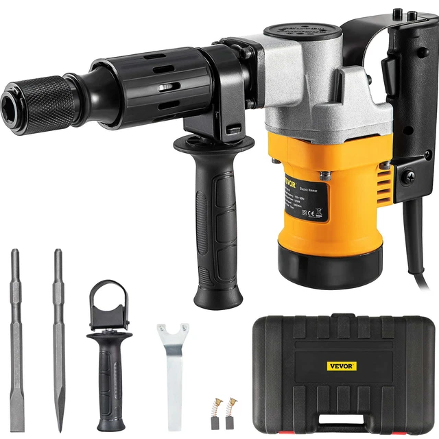 VEVOR DEMOLITION JACK Hammer 1050W, Concrete Breaker Demolition Hammer