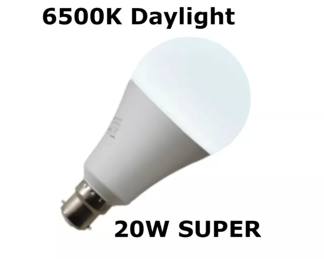 Super Bright 20w LED B22 Bayonet Light Bulb Daylight Cool White 150w EQUIVALENT