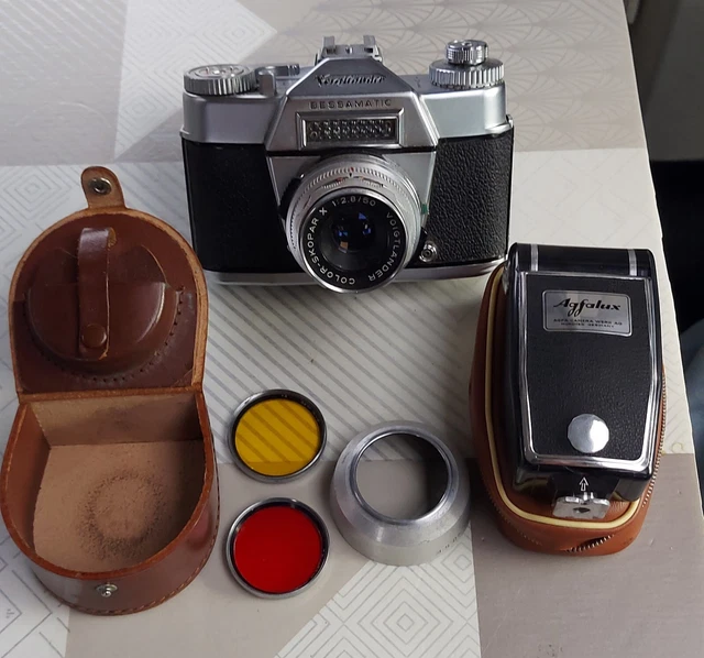 Appareil Photo Argentique Voigtländer Bessamatic Deluxe – 35mm Reflex – Objet De Collection