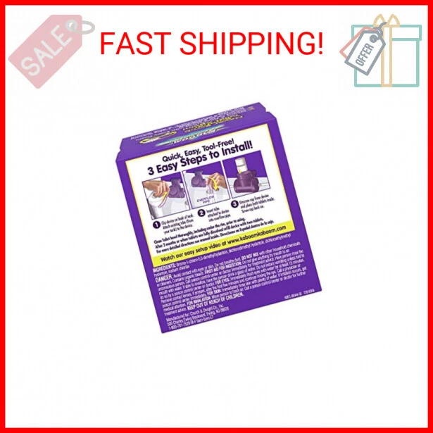 KABOOM SCRUB FREE! Toilet Bowl Cleaner System with 2 Refills 21.35