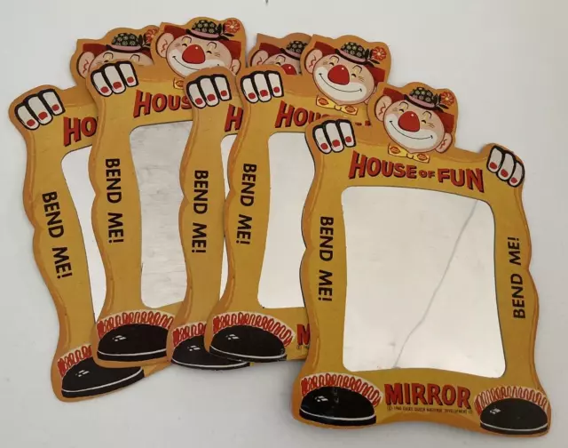 1960 DAIRY QUEEN ICE CREAM PREMIUM CLOWN PARTY CIRCUS HOUSE of FUN MIRROR (5)