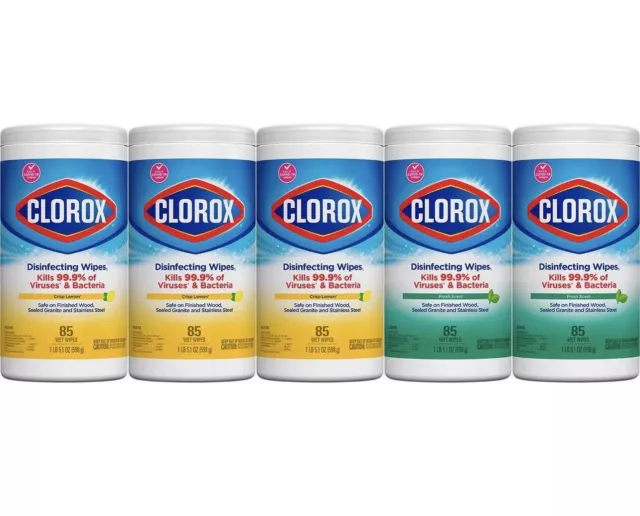 Clorox Disinfecting Wipes Variety Pack - 5X Cleaning Power, Kills 99.9% of...
