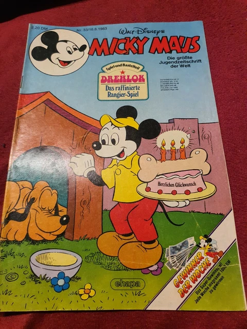 Micky Maus Hefte, Nr. 33  / Jahrg.1983,  Comics, Walt Disney,