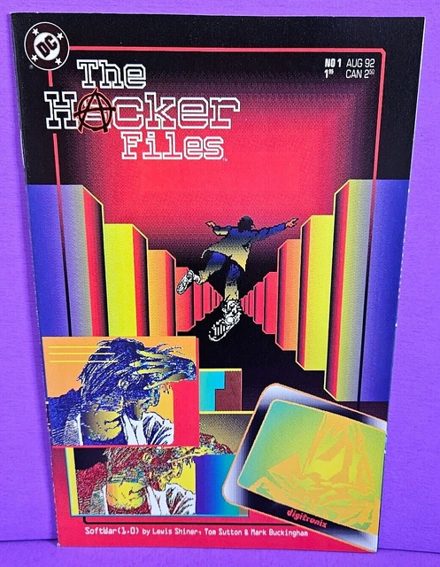 The Hacker Files #1 Comic Book First issue DC Comics Vtg August 1992 Marvel