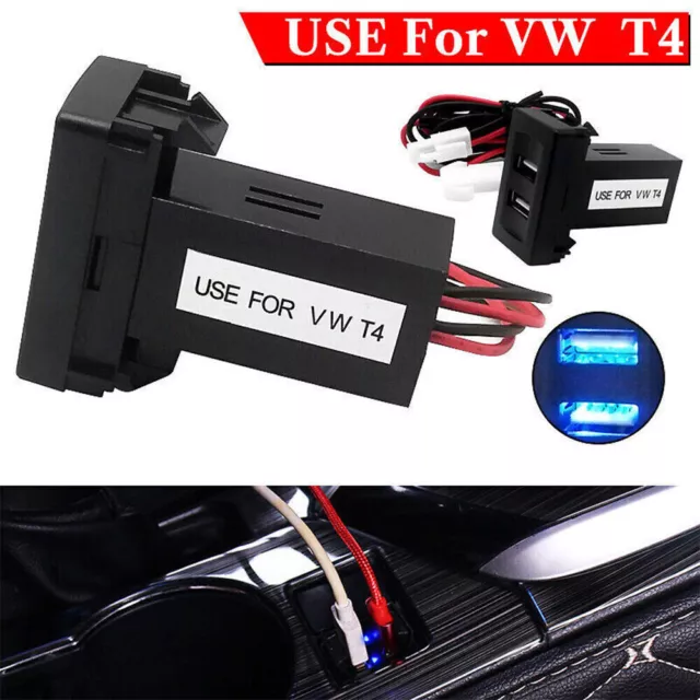 VW T5 TRANSPORTER Dual USB Phone Charger Dash Blank Switch Eurovan  Caravelle RED £24.99 - PicClick UK