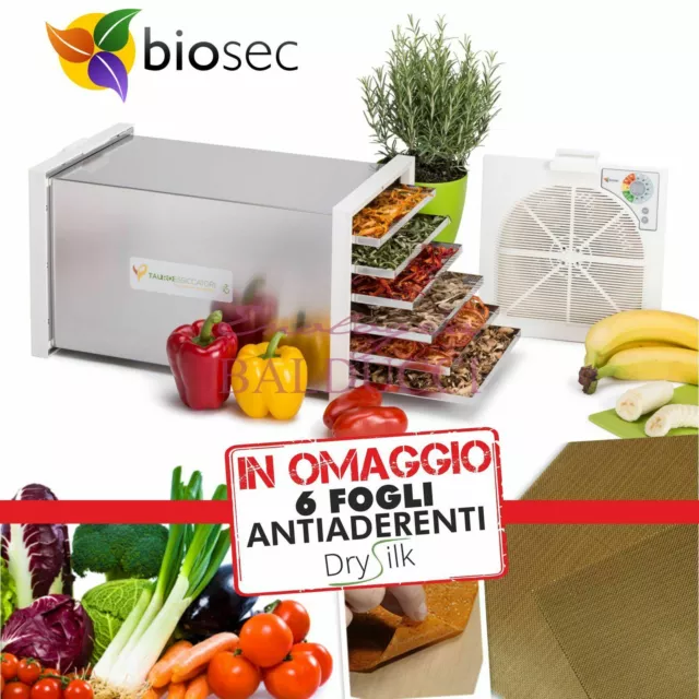 New Essiccatore Biosec Domus B6 Deluxe Inox Tauro Essiccatori® Omaggio 6 Drysilk