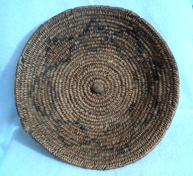 Historic Circa 1920's Navajo Native American Made Ceremonial Polychrome Basket