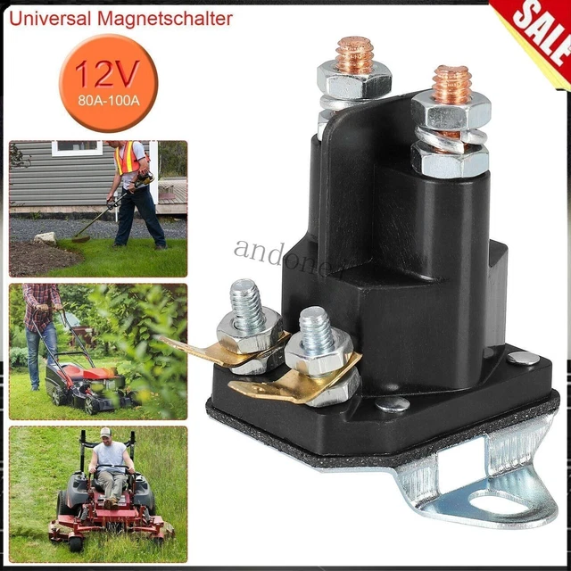 TRAKTOR MAGNETSCHALTER STARTERRELAIS Aufsitzmäher Rasentraktor Starter