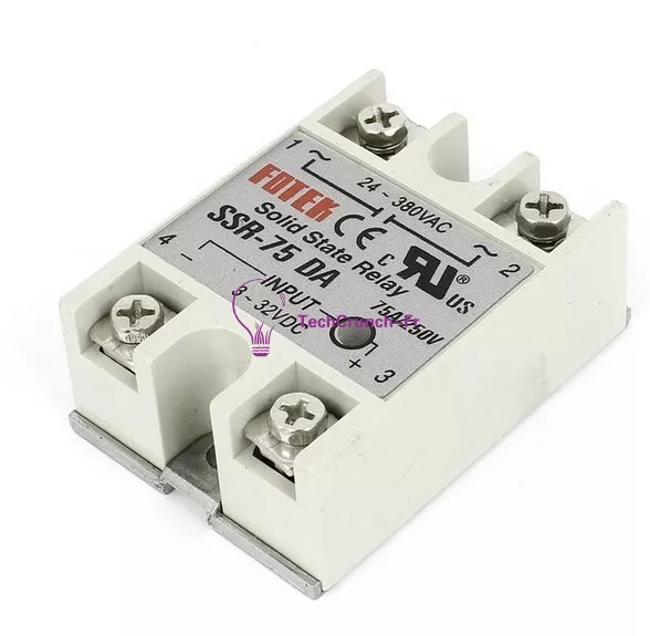 24V-380V 75A 250V SSR-75 DA Solid State Relay Module 3-32V DC To AC