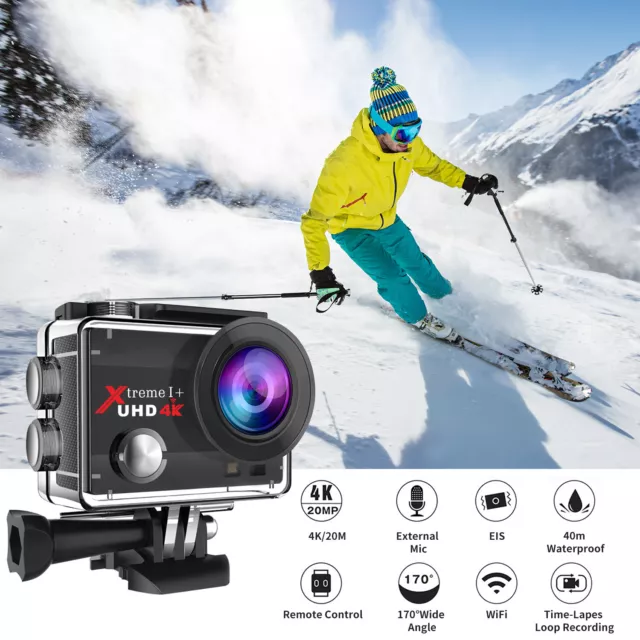 Action Cam 4K 30fps 20MP Sport Camera WiFi Helmkamera Wasserdichte kamera IP66 2