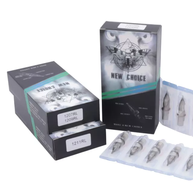 50 pezzi aghi per tatuaggi assortiti cartucce rotonde fodera mista 3RL5RL 7RL 9RL 11RL