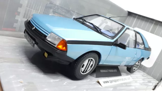 RENAULT,FUEGO,GTS,BLEUE,1980,SOLIDO,S1806402,miniature,collection,1/18ème,