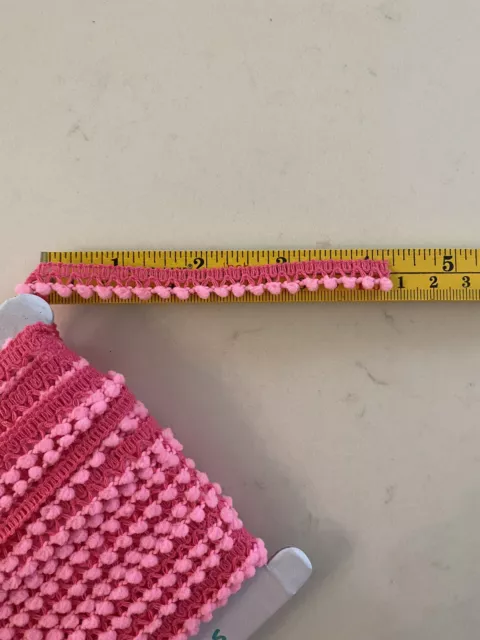 Flecos de bola - mini pequeña cinta de coser rosa 2