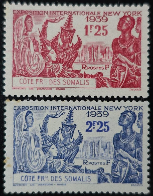 SIGNÉ CALVES - COTE des SOMALIS N°14 NEUF * MH