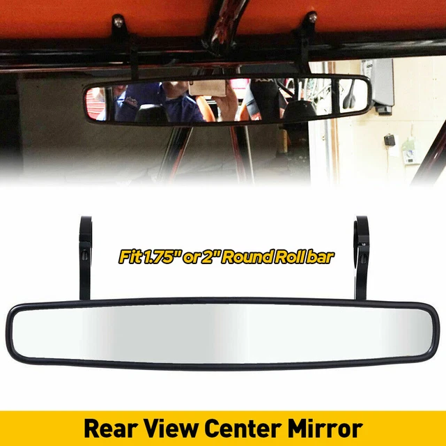 UTV 1.75" Rear View Center Convex Mirror For Polaris RZR 800 900 XP 1000 Yamaha
