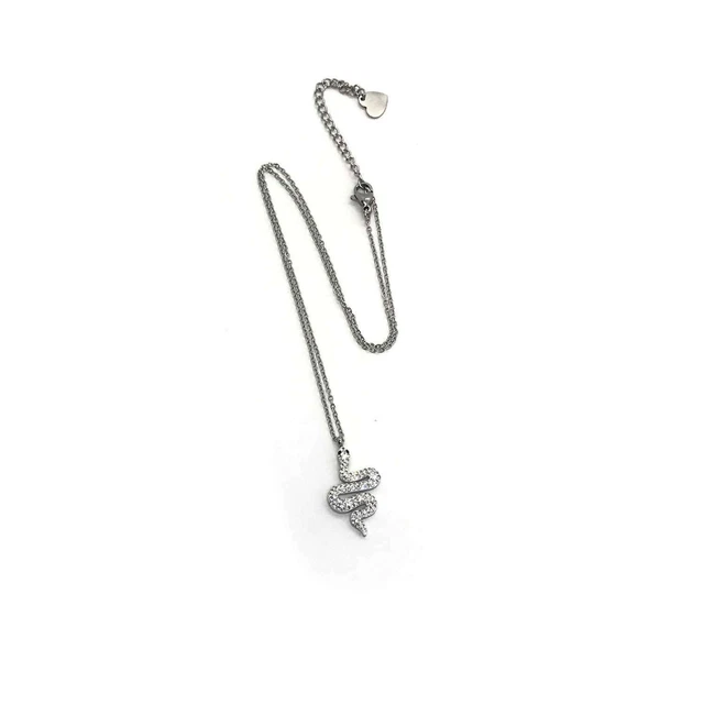 Necklace Tiny Snake Pendant