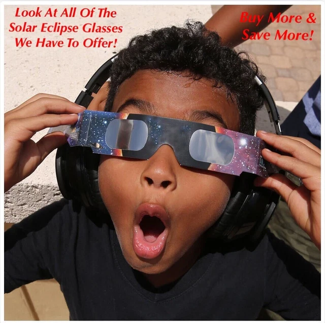 2023/2024 SOLAR ECLIPSE Glasses MADE IN USA ISO and CE Certified NEW! 🌗
