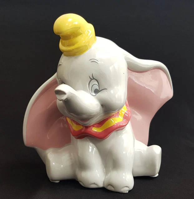 DISNEY DUMBO MONEY Box RARE, White Ceramic, 16cm Tall £2.99 PicClick UK