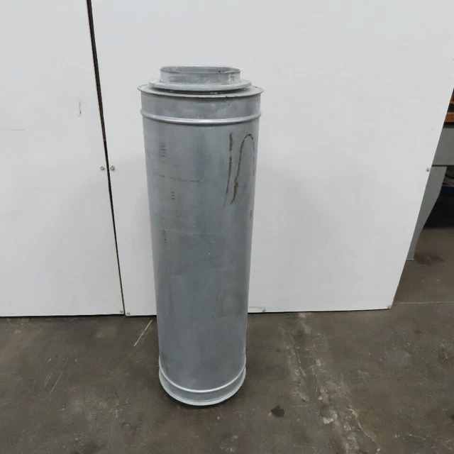8" Quick Clamp Mount Inline Dust Collector Filter Muffler 12" OD 40" Long
