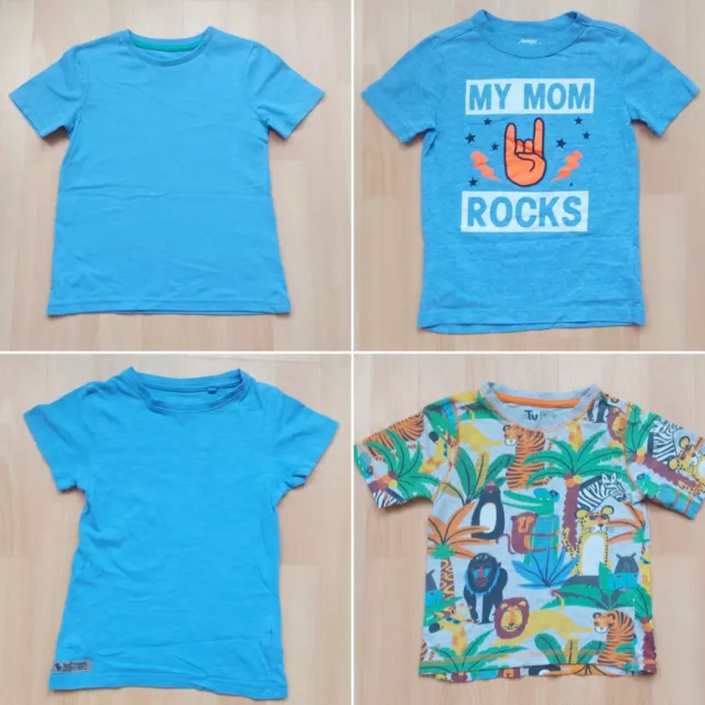 4-5 Years Top Bundle 4 Items NEXT Short Summer School Holiday Mum Rocks Boy Blue