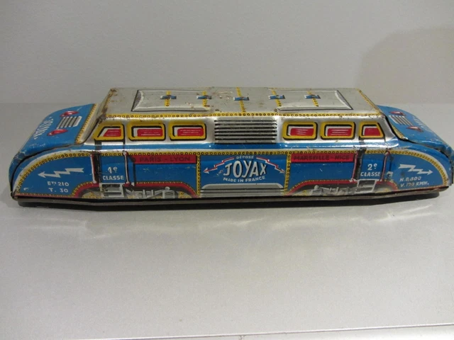 Autorail Joustra Joyax France – Tôle Lithographiée, Train 0, Jouet Ancien, Occasion, Collection