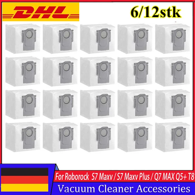 12x Staubbeutel Für Roborock Q7, S8, S7 MaxV, Q5, T8, G10S – 3L Kapazität, Kompatibel Mit Absaugstation