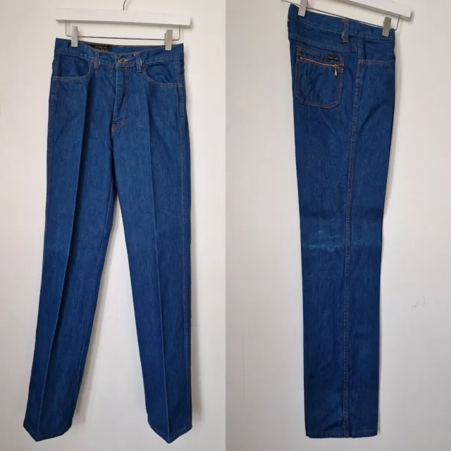 Jeans vintage gamba dritta Deadstock W28 L33 13/14 ANNI VECCHI ANNI '80 adolescenti AC85
