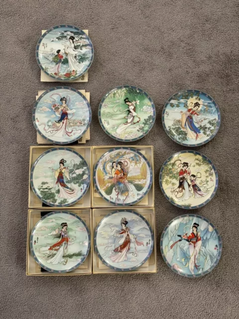 Lot of 10 Imperial Jingdezhen Legends of West Lake Bradex Porcelain Plates