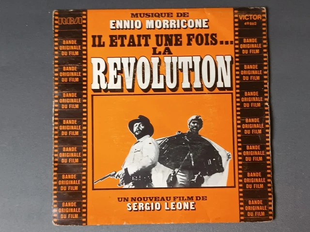 DISQUE VINYLE 45T Ennio Morricone Il était une fois la révolution 45
