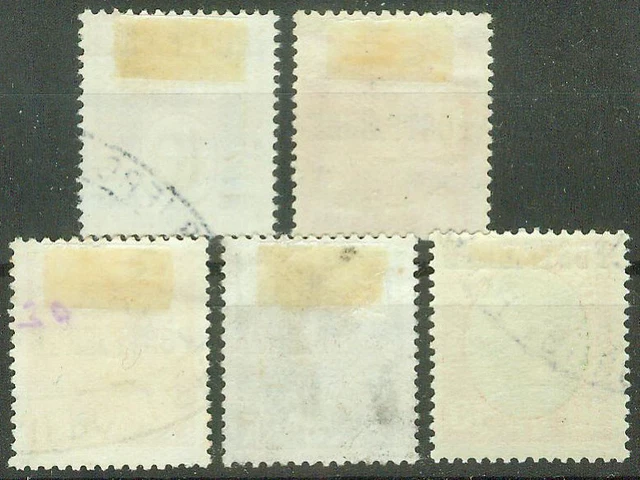 Dänemark 1927/30, Postfærge (Postfähre) Paketpostmarken Mi.# 11-15, gebraucht 2