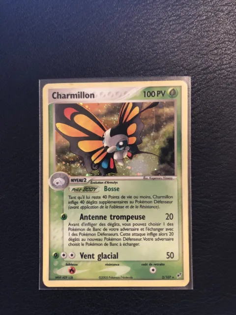 Pokemon Card Charmillon / Beautifly 2/107 Ex Deoxys Set Holo Rare FRENCH NM